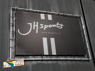 Wandframe spandoek motorzaak